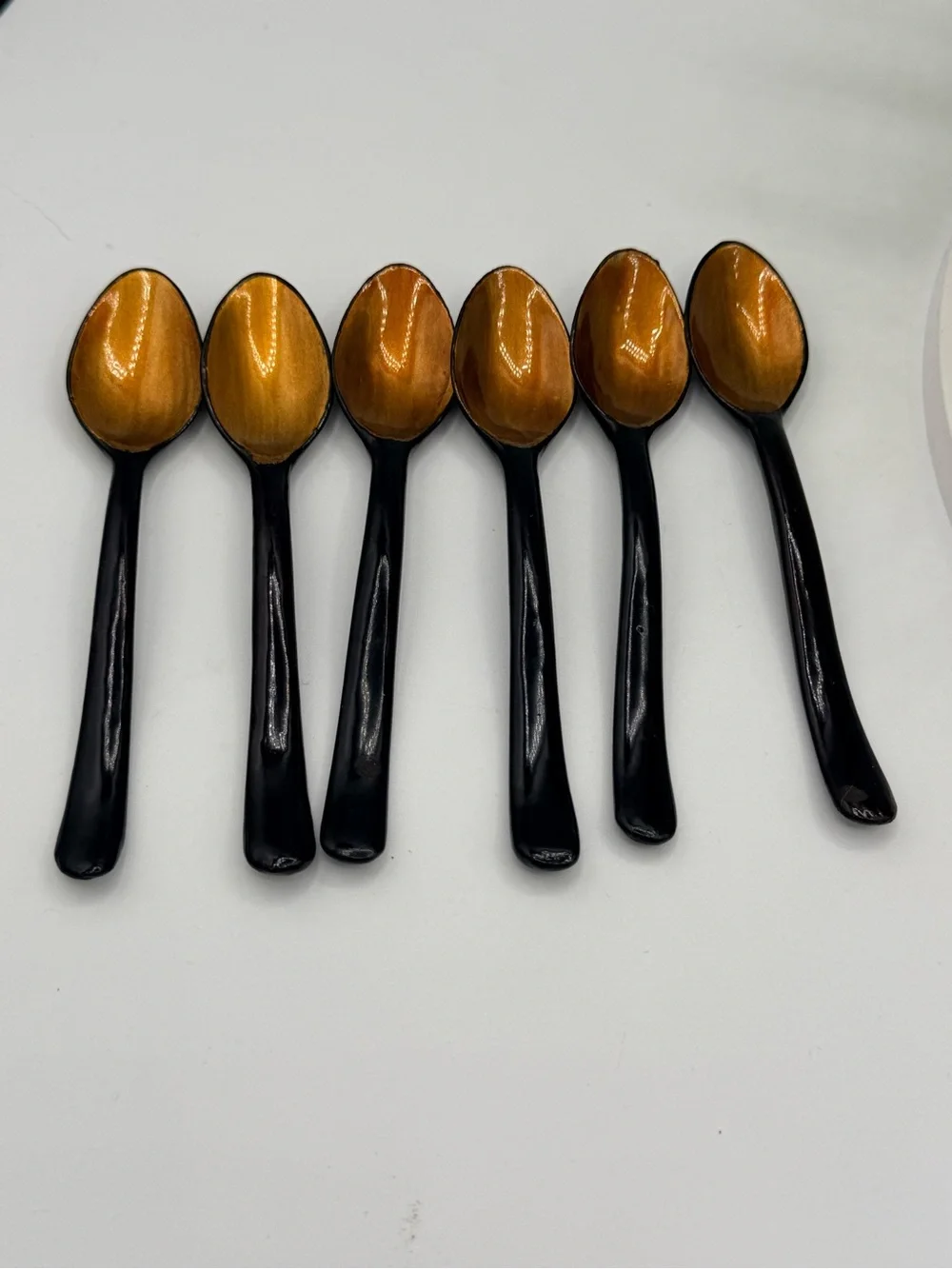 Vintage Japanese Black Lacquerware 15-Pc Set - Hand-Painted Gold Maki-e image